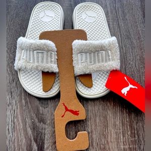 Puma woman cool cat sherpa slide sandals